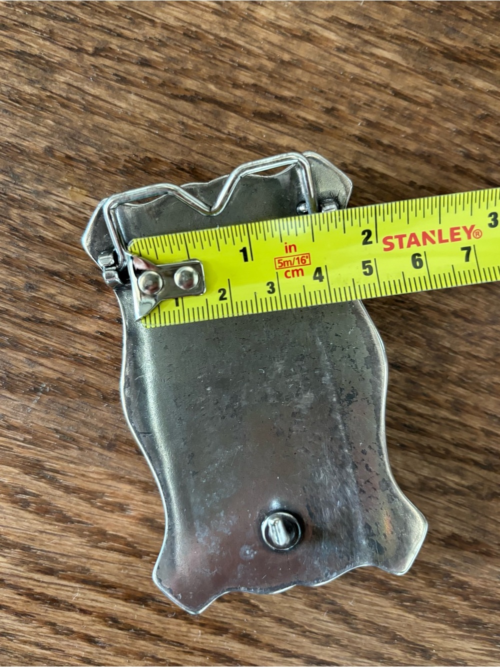 Vintage Western Cowboy Belt Buckle Longhorn Metal/Leather Rugged Rodeo, Unisex - Picture 6 of 9
